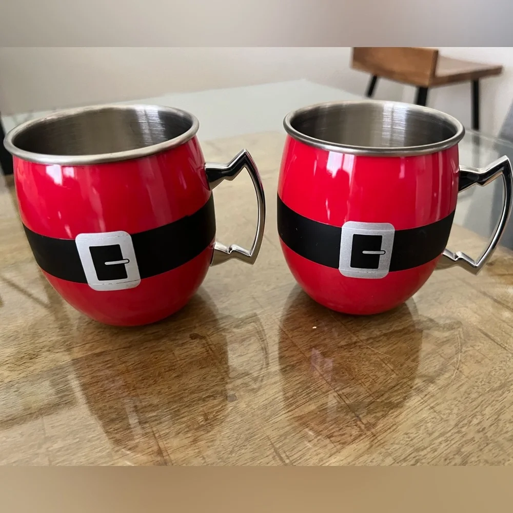 2 mule santa christmas Mugs